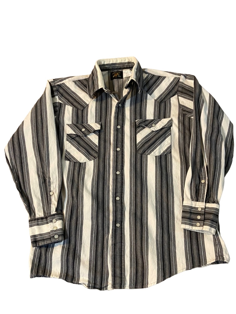 Saddle King Western By Key Vintage Men’s Long Sleeve Button Down Shirt